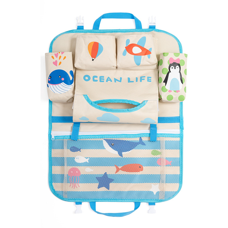 Cartoon car storage bag seat hanging bag 8