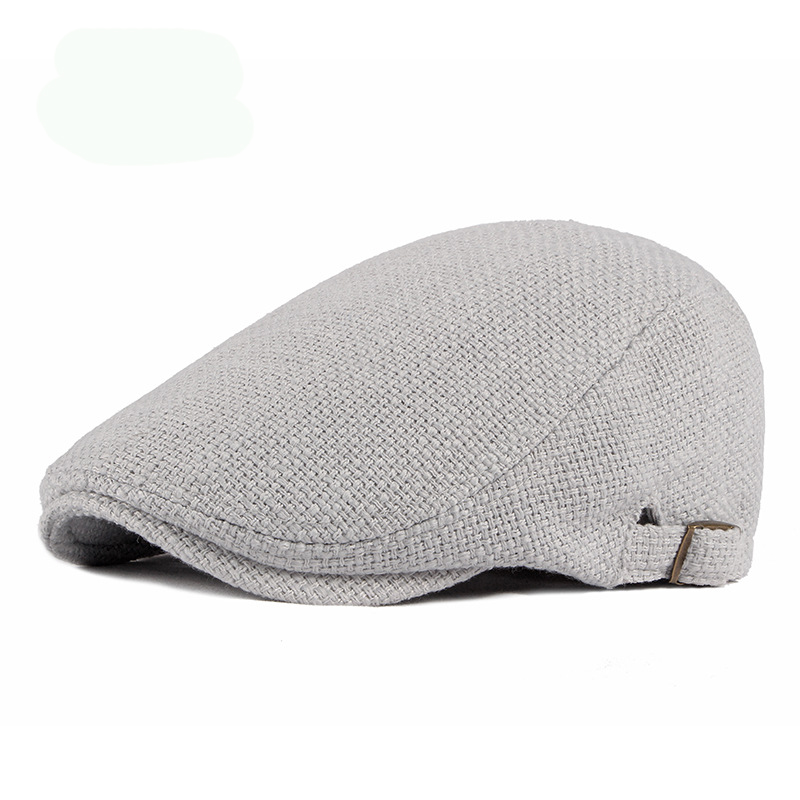 Breathable Cotton and Linen Men's British Retro Beret