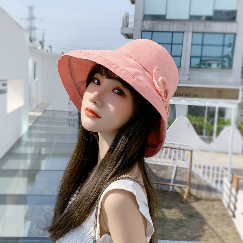 Women's Summer Wide-Brim Bow Hat
