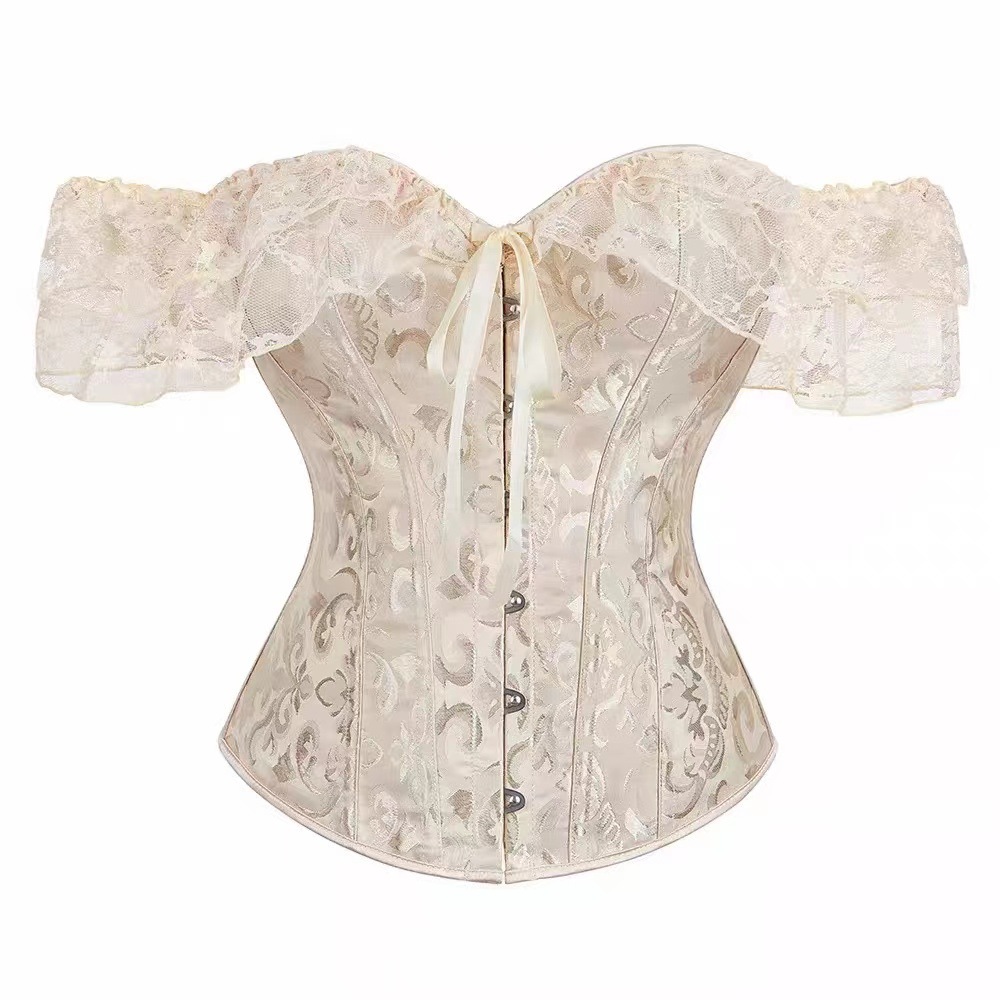 Court-Style Lace Corset Dress