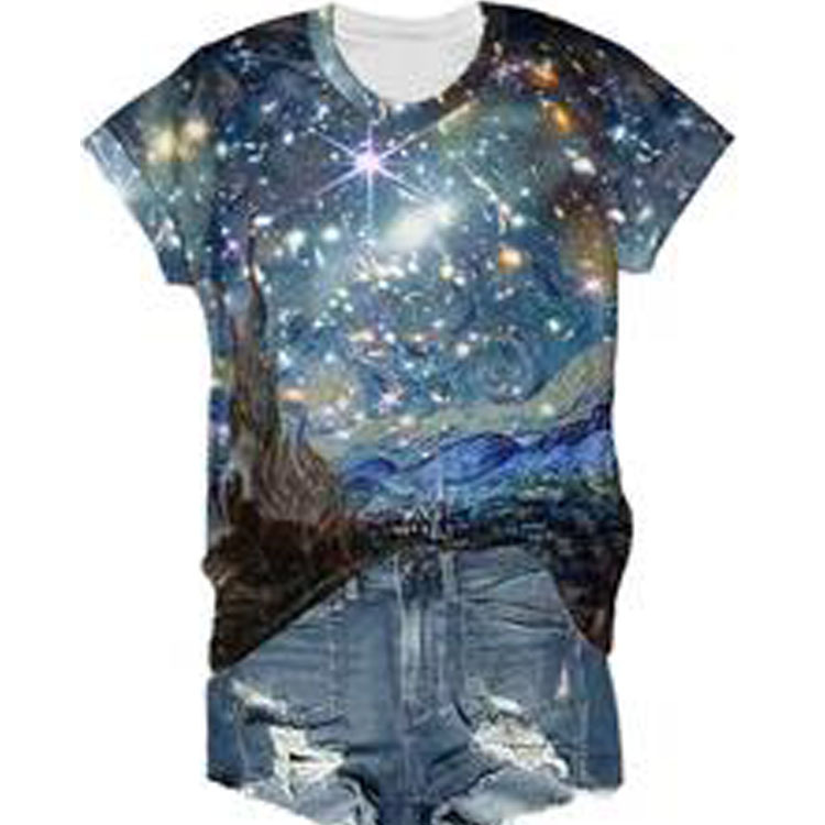 Casual Oil Painting T-Shirt 6