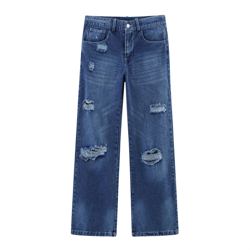 Women's Fashion Casual Ripped Jeans