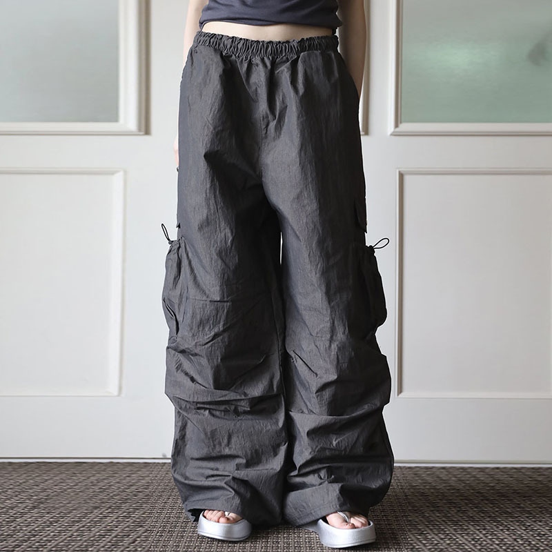 Loose Straight Wide-Leg Casual Trousers