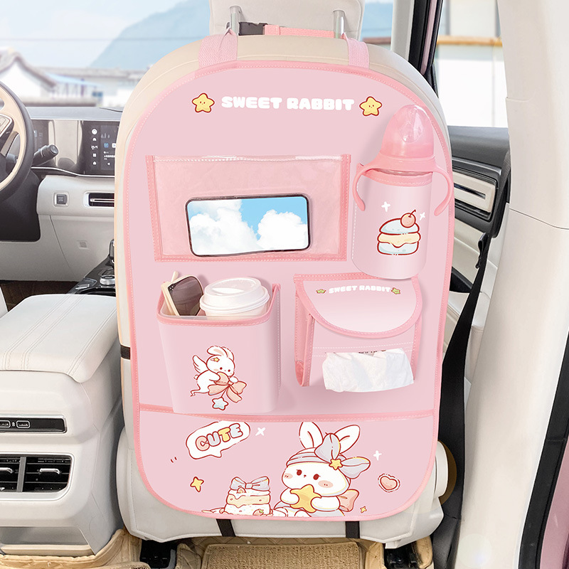 Car Seat Back Storage Bag Rear Seat Anti-kick Cushion Car Inner Anti-anti-dirt Mats 6