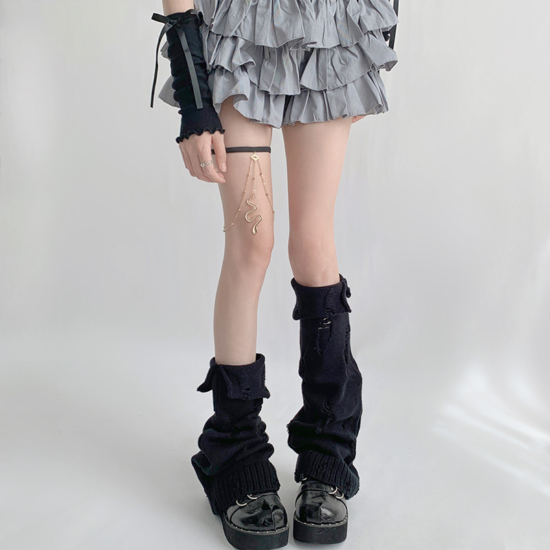 Women's Summer Thin Ripped Calf Socks