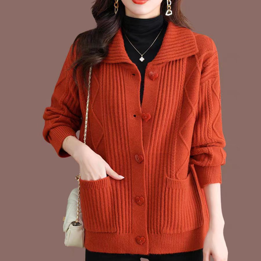 Loose Casual Stretch Long-Sleeve Sweater