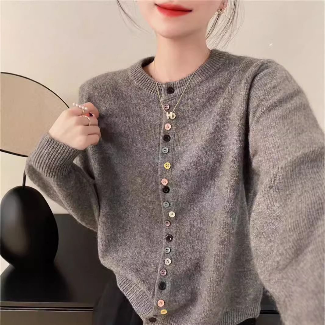 Slim-Fit Soft Knitted Long-Sleeve Shirt
