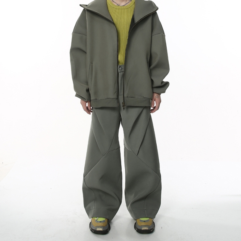 American Retro High-Street Men's Wide-Leg Trousers
